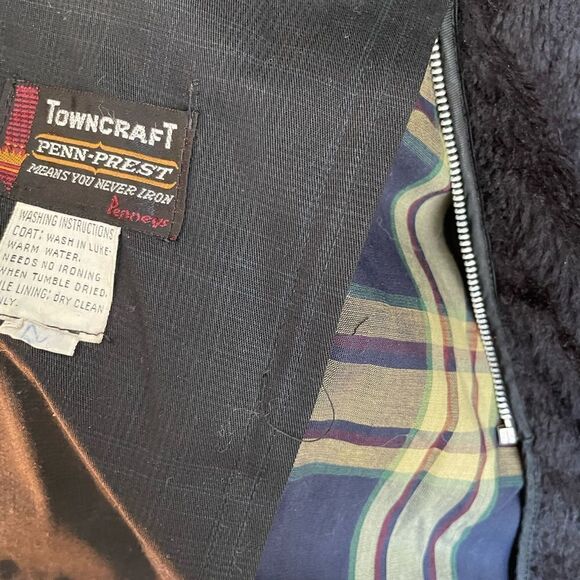 Vintage JC Penney TOWNCRAFT Penn-Prest Mens Coat Size 40 Long EUC - Picture 11 of 12